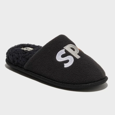 Dluxe By Dearfoams Women's Halloween Spooky Slippers - Black 3 Dluxe By Dearfoams Women's Halloween Spooky Slippers - Black