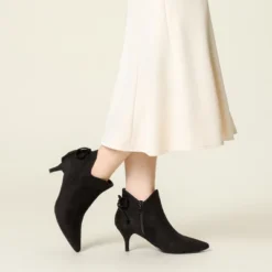 Perphy Women's Pointed Toe Bow Zip Kitten Heel Ankle Booties 14 Perphy Women's Pointed Toe Bow Zip Kitten Heel Ankle Booties -Georgia Shoes Shop GUEST 7cf07176 df54 4b82 8ba7 b908b0d16153