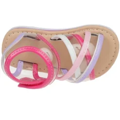 Rampage Toddler Girl's Strappy Open-Toe Ankle Strap Flat Sandals With Clear Vinyl Straps -Georgia Shoes Shop GUEST 7cf79a8b 8ba9 4d6b 96cb ec2ac1fdbff4