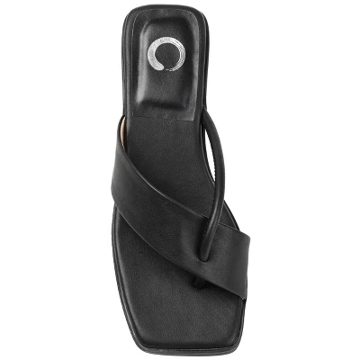 Journee Collection Womens Mina Tru Comfort Foam Flip Flop Low Block Heel Sandals 5 Journee Collection Womens Mina Tru Comfort Foam Flip Flop Low Block Heel Sandals - Image 3