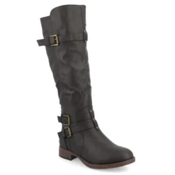 Journee Collection Womens Bite Stacked Heel Riding Boots -Georgia Shoes Shop GUEST 7d2c097c b8dd 4603 9f20 08b27fc1d840