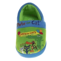 Pete The Cat Shoes -Toddler Girls Boys Slipper House Shoes- Kids Preschoolers Soft Aline Comfort Cool Groovy Cupcakes Birthday Party Plush (Toddler)
