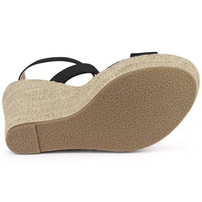 Perphy Slingback Crisscross Espadrille Wedge Heel Sandals For Women 6 Perphy Slingback Crisscross Espadrille Wedge Heel Sandals For Women - Image 4