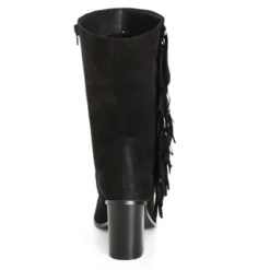 Women's Plus Size WIDE FIT Tassel Mid Boot - Black | CITY CHIC
