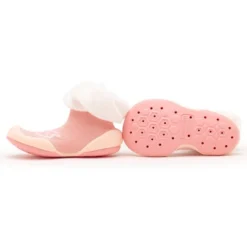 Komuello Baby Girl First Walk Sock Shoes Bow White