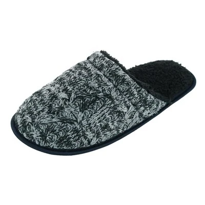Polar Extreme Men's Knit High Pile Fleece Lined Slippers 5 Polar Extreme Men's Knit High Pile Fleece Lined Slippers - Image 3
