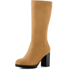 Allegra K Women's Mid Calf Block Heel Boots 22 Allegra K Women's Mid Calf Block Heel Boots -Georgia Shoes Shop GUEST 8182cf4f 7d4c 4543 8a13 cf958121e157