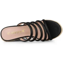 Allegra K Women's Platform Strappy Slip On Espadrille Wedges Sandals -Georgia Shoes Shop GUEST 822d4f24 8cb3 429b a40a 717c69962ea3
