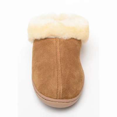 Minnetonka Women's Suede Sheepskin Mule 3 Minnetonka Women's Suede Sheepskin Mule