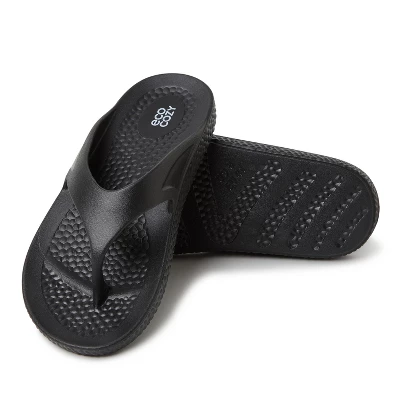 Dearfoams EcoCozy Men's Sustainable Comfort Thong 3 Dearfoams EcoCozy Men's Sustainable Comfort Thong