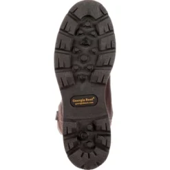 Men's Brown Georgia Boot Homeland Waterproof Wellington Work Boot Size 8