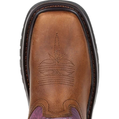 Rocky Boots Rocky Original Ride FLX Girls Brown Western Boot 7 Rocky Boots Rocky Original Ride FLX Girls Brown Western Boot - Image 5