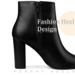 Perphy Women's Pointed Toe Side Zip Block Heeled Ankle Boots -Georgia Shoes Shop GUEST 84f4a341 7523 4176 b137 d2ce1ffae9ff