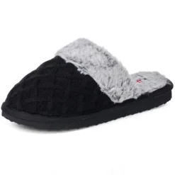 Alpine Swiss Grace Womens Cable Knit Memory Foam Scuff Slippers -Georgia Shoes Shop GUEST 86ec29f0 2177 425f 8461 5d035264d1fd