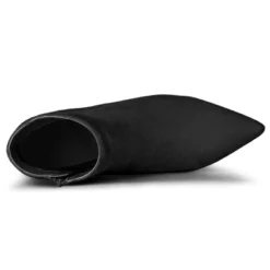 Allegra K Women's Pointed Toe Zip Stiletto Kitten Heel Ankle Booties -Georgia Shoes Shop GUEST 8723ea9b 2847 478f 930a 099cc007a0bd