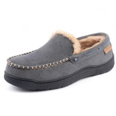 RockDove Men's Carter Faux Fur Lined Microsuede Moc Slipper 10 RockDove Men's Carter Faux Fur Lined Microsuede Moc Slipper - Image 8