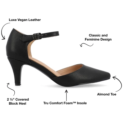 Journee Collection Womens Bettie Tru Comfort Foam Almond Toe Mid Heel Pumps 9 Journee Collection Womens Bettie Tru Comfort Foam Almond Toe Mid Heel Pumps - Image 7