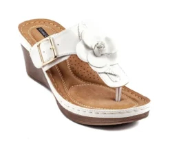 GC Shoes Flora Flower Comfort Slide Wedge Sandals -Georgia Shoes Shop GUEST 8999b49b bbef 43f4 b1f3 2fd8e3025dc6
