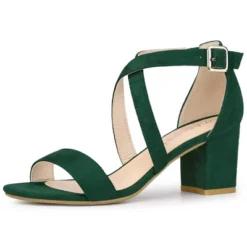 Perphy Women's Crisscross Strap Open-Toe Chunky Heels -Georgia Shoes Shop GUEST 89af038c 9407 4b0d 98b3 ec4e5849a679