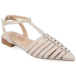 Journee Collection Womens Alivia Ankle Strap Block Heel Pointed Toe Flats -Georgia Shoes Shop GUEST 89bf67e8 8574 4b8c 9dcc 695895159f5c