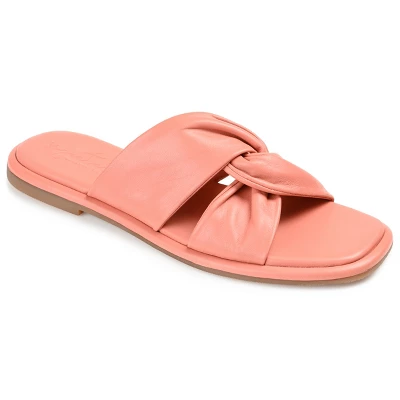 Journee Signature Womens Genuine Leather Kanndice Slip On Slide Sandals 13 Journee Signature Womens Genuine Leather Kanndice Slip On Slide Sandals - Image 11