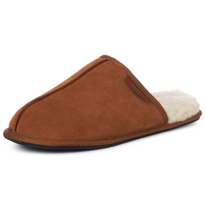 Alpine Swiss Halden Mens Genuine Suede Memory Foam Scuff Slippers 8 Alpine Swiss Halden Mens Genuine Suede Memory Foam Scuff Slippers - Image 6