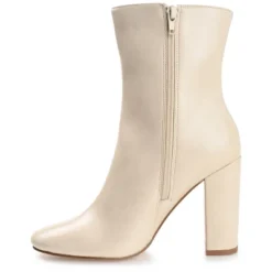 Journee Collection Womens Gaibriel Round Toe Block Heel High Ankle Booties