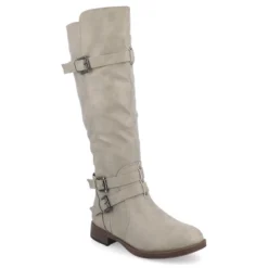 Journee Collection Womens Bite Stacked Heel Riding Boots -Georgia Shoes Shop GUEST 8bfc98d8 7a41 4592 a83c 8bff230e4056