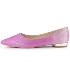 Allegra K Women's Glitter Pointed Toe Ballet Elegant Flats Shoes -Georgia Shoes Shop GUEST 8c7f8a4d f54c 4891 a156 c78741e6b532