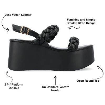 Journee Collection Womens Zannah Tru Comfort Foam Buckle Platform Sandals 9 Journee Collection Womens Zannah Tru Comfort Foam Buckle Platform Sandals - Image 7