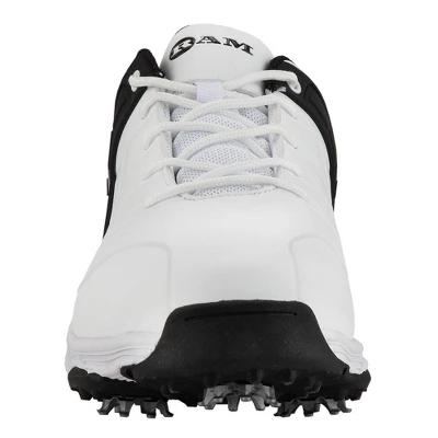Ram Golf FX Tour Mens Waterproof Golf Shoes White/Black 4 Ram Golf FX Tour Mens Waterproof Golf Shoes White/Black - Image 2