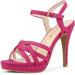 Allegra K Women's Strappy Platform Heels Stiletto Heel Sandals -Georgia Shoes Shop GUEST 90b47f29 96fc 4272 b5db b5da2b9368b5