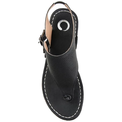 Journee Collection Womens Mckell Wedge Heel Buckle Sandals 5 Journee Collection Womens Mckell Wedge Heel Buckle Sandals - Image 3