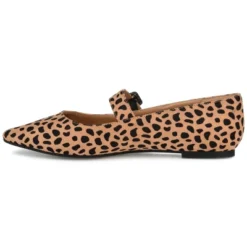 Journee Collection Womens Karissa Buckle Pointed Toe Mary Jane Flats
