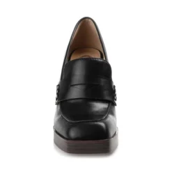 Journee Collection Womens Ezzey Loafer Mid Stacked Heel Square Toe Pumps -Georgia Shoes Shop GUEST 93c01030 f545 42d0 8dbd c6f209284af5