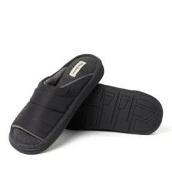 Dearfoams Men's Max Quilted Nylon Slide
