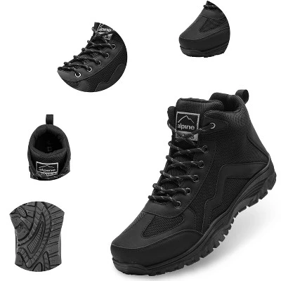 Alpine Swiss Brent Mens Hiking Boots Comfortable Mid Ankle Outdoor Walking Shoes 5 Alpine Swiss Brent Mens Hiking Boots Comfortable Mid Ankle Outdoor Walking Shoes - Image 3