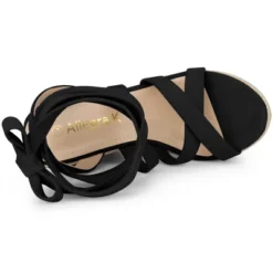 Allegra K Women's Espadrilles Platform Heels Lace Up Wedge Sandals -Georgia Shoes Shop GUEST 949e129e 588e 401e 9577 3d236db58981