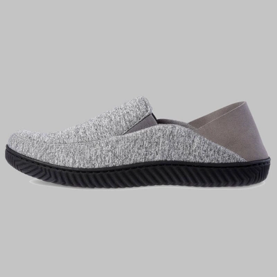 Isotoner Men's Miles Sport Knit Closed Back Slippers - Gray 3 Isotoner Men's Miles Sport Knit Closed Back Slippers - Gray