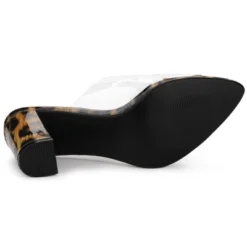 Allegra K Women's Clear Chunky Heel Slides Sandals Mules -Georgia Shoes Shop GUEST 9597ccb8 a13e 4838 97fe 24dda60f96c2