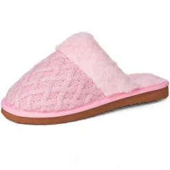 Alpine Swiss Grace Womens Cable Knit Memory Foam Scuff Slippers -Georgia Shoes Shop GUEST 95e042ec 82f5 4302 beb9 d9b0e2fc6f2f