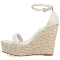 Journee Collection Womens Olesia Tru Comfort Foam Buckle Espadrille Wedge Sandals