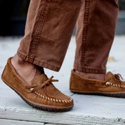 Minnetonka Men's Tie Tread Slip On Shoes -Georgia Shoes Shop GUEST 96145b25 8b54 4e31 bf52 fc2158f2f0a2