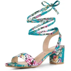 Allegra K Women's Block Heel Lace Up Heel Sandals -Georgia Shoes Shop GUEST 96e17260 23a4 41a9 82c2 ee568c8e0149