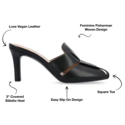 Journee Collection Womens Tristin Slip On Stiletto Square Toe Mule Pumps -Georgia Shoes Shop GUEST 97feab54 f04b 415a 8d13 114054c9a993