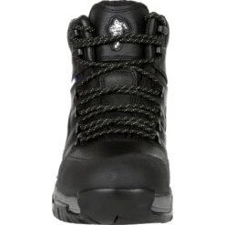 Men's Michelin HydroEdge Steel Toe Puncture-Resistant Waterproof Work Boot, XHY866, Black, Size 12 -Georgia Shoes Shop GUEST 98f207cb 85b3 4d67 ba39 d1ab34e745ea