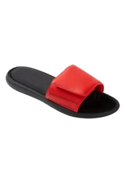 KingSize Men's Wide Width Memory Foam Adjustable Strap Closure Slide