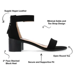 Journee Collection Womens Percy Low Stacked Heel Back Heel Zip Sandals 21 Journee Collection Womens Percy Low Stacked Heel Back Heel Zip Sandals -Georgia Shoes Shop GUEST 9a35a6c3 25dc 4f5e b0f0 fe4b65137a55