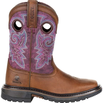 Rocky Boots Kid's Rocky Original Ride FLX Western Boot, RKW0302, Purple 8 Rocky Boots Kid's Rocky Original Ride FLX Western Boot, RKW0302, Purple - Image 6
