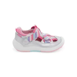 Stride Rite Kids Unisex Surf Sneaker Sandal | 7 | Silver Rainbow